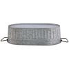 Better Homes & Gardens- Oval Galvanized Tub, 20.27" L x 11.22" W x 5.7" H - Bar & Wine Tools