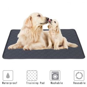 Washable Dog Pet Diaper Mat Waterproof Reusable Training Pad Urine Absorbent Environment Protect Diaper Mat Dog Car Seat Cover - Gray - M 70x50cm